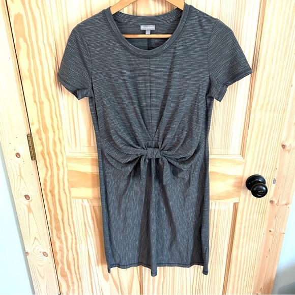 T by Talbots Tie-Front Tee Shirt Dress. Size Small. - Picture 3 of 10